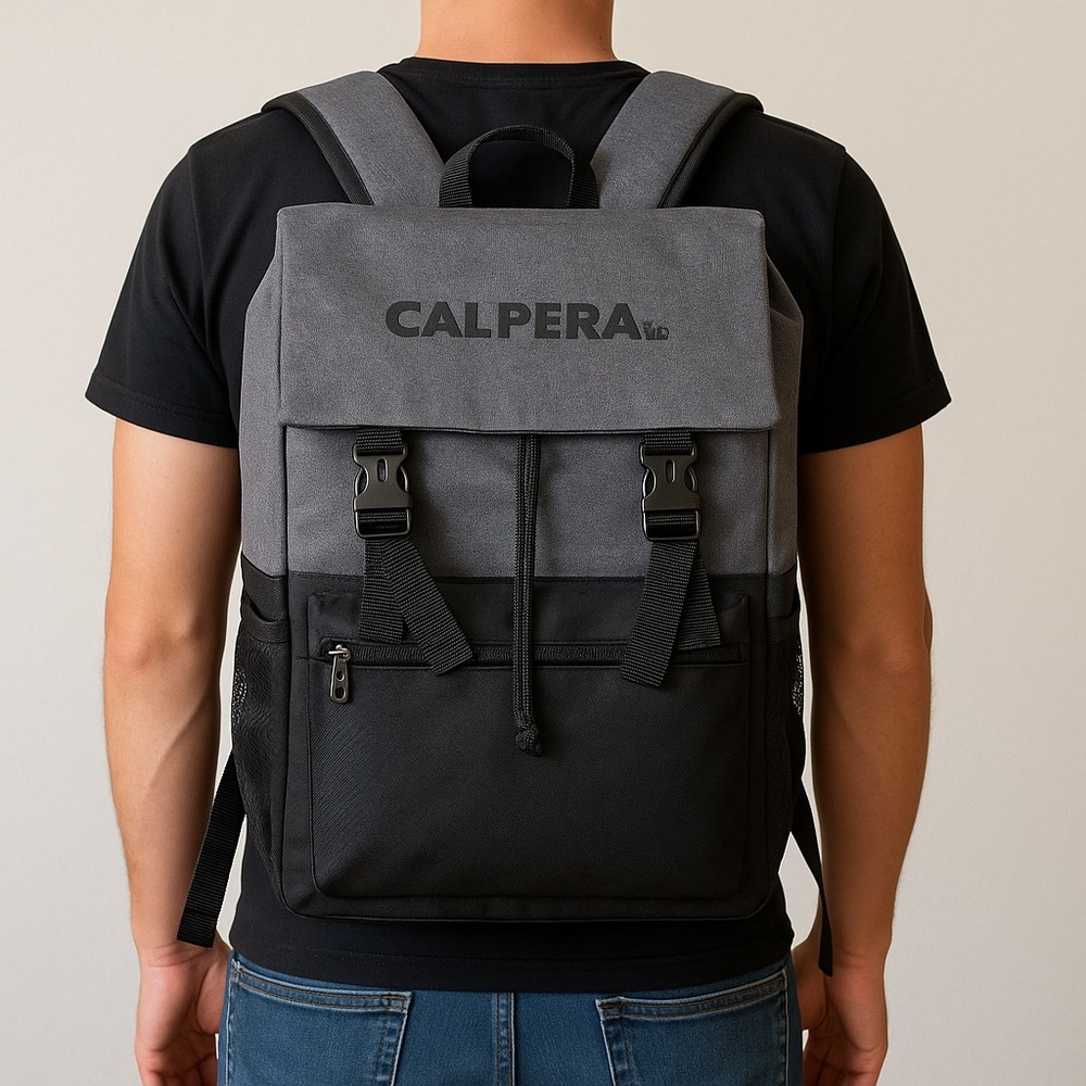 Minimalist Gray Utility Backpack | Techwear Street Style